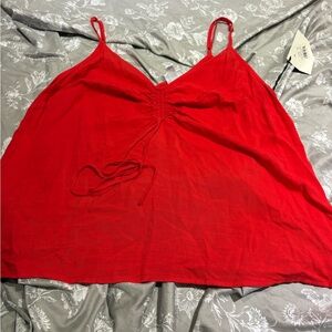 NWT Ava and Viv orange rayon tank top 1X
